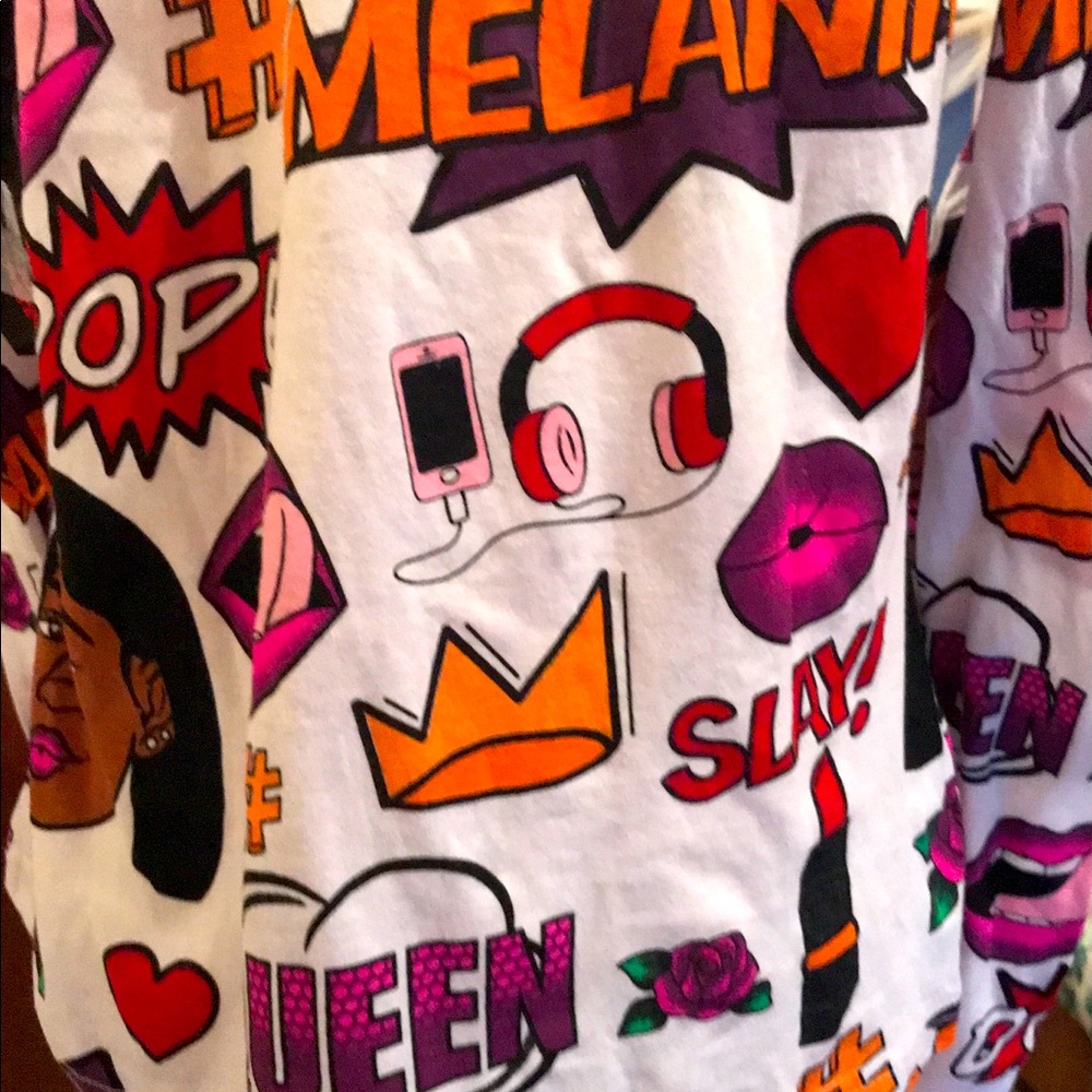 On Fire multi print hoodie